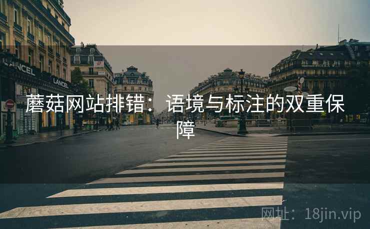 蘑菇网站排错:语境与标注的双重保障 蘑菇网站排错:语境与标注的双重保障